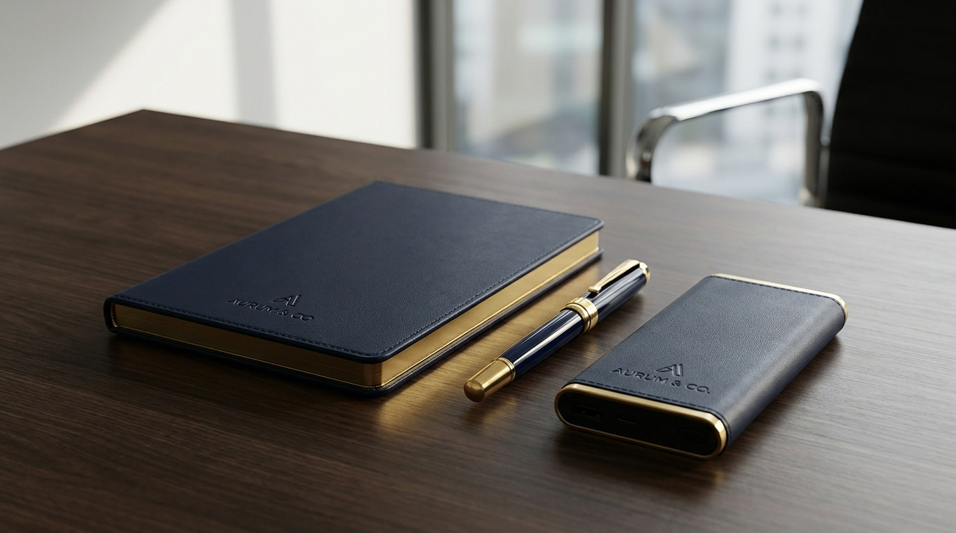 An elegant collection of branded corporate gift items.